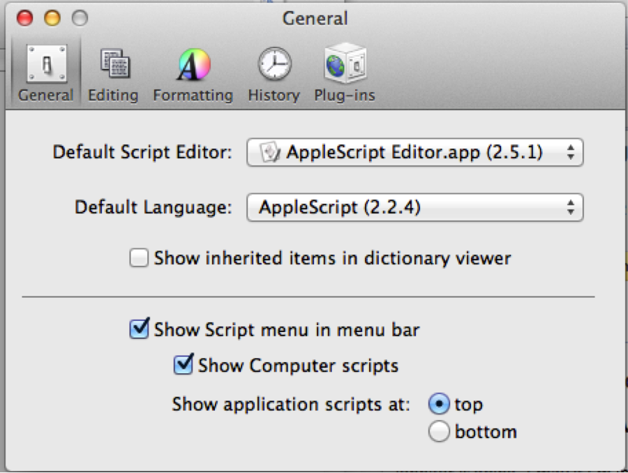 Apple script. APPLESCRIPT. Медиаплеер Screenplay меню. Script: on the menu.